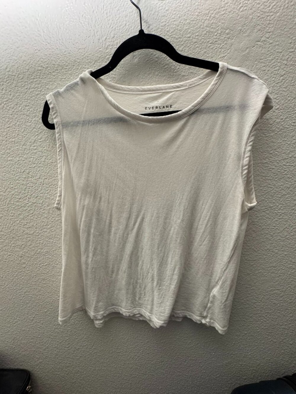 Everlane White Muscle Womens Top Size Medium